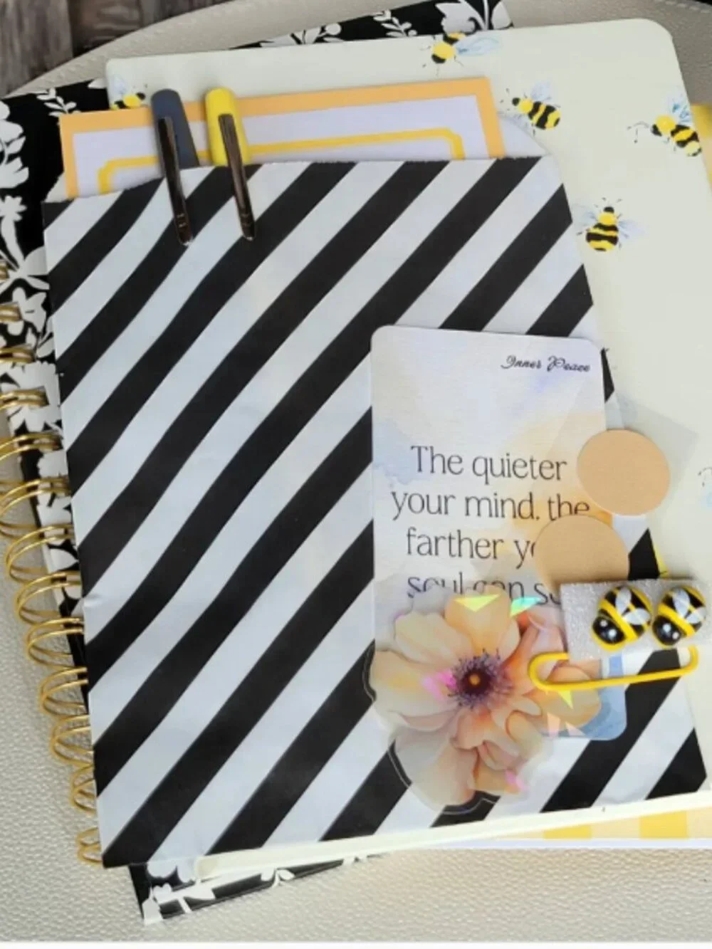Bumble Bee Journal Stationary Bundle – Gift Ready